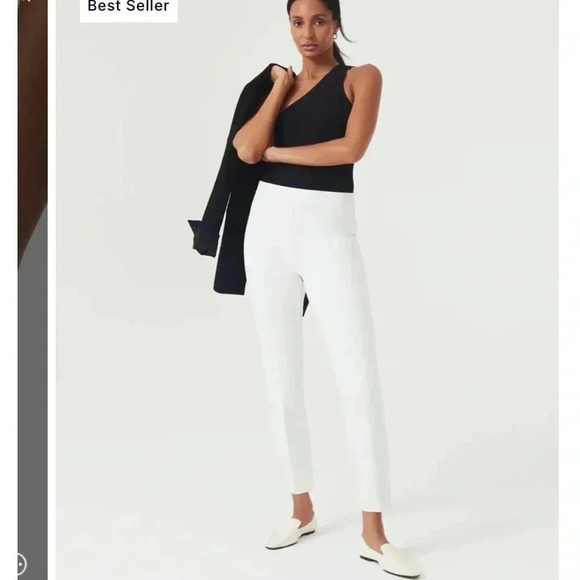 SPANX On the Go Slim Straight Pants with Opaque Technology - Picture 1 of 8